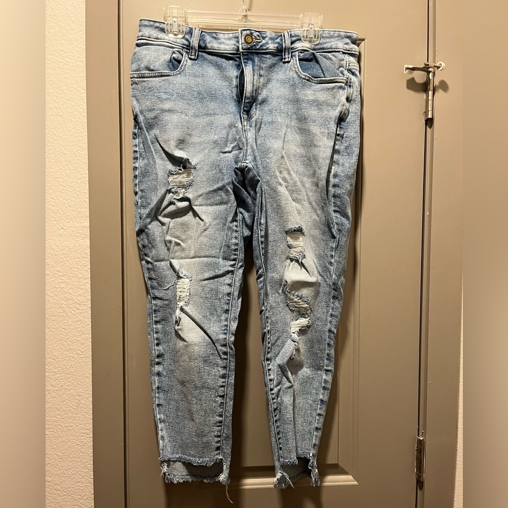 Ankle ripped skinny jeans by Maurice’s
